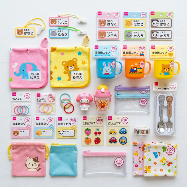 100均保育園準備グッズ